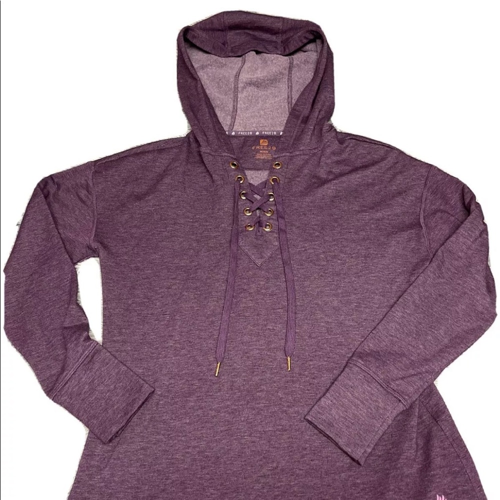 Free2B Free Country Lace-up Pullover Hoodie Size S